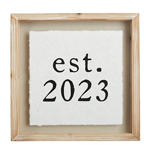 Mud Pie Est. 2023 Wall Plaque, 12-inch