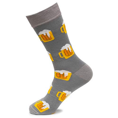 Great Finds The Frothy Mug, Fancy Colorful Cotton Comfy Novelty Funny Dress Socks Unisex, DRINKING Patterned Cool Design Gift, Women's 5.5-9.5, Men's 4.5-7.5, Unisex 36-40