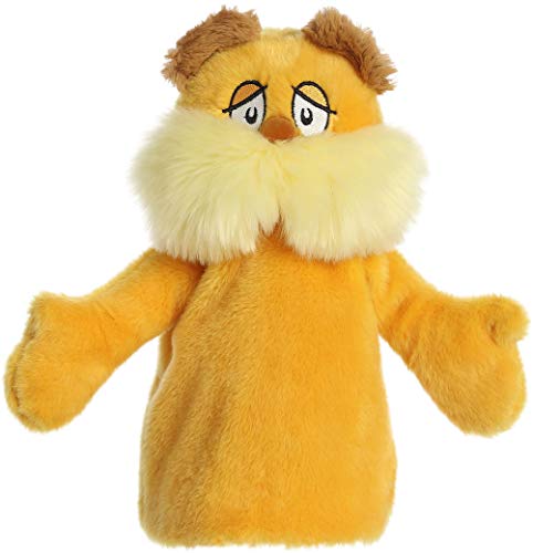 Aurora 15962 Dr. Seuss Lorax Hand Puppet Plush Toy, 10-inch Height, Yellow