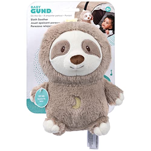 GUND Baby Lil‚Äô Luvs On The Go Sloth Soother for Babies and Newborns, Plush Sloth Stuffed Animal Sound Toy, Brown/Cream, 6‚Äù