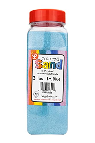 Hygloss Products Colored Play Sand - Assorted Colorful Craft Art Bucket O&