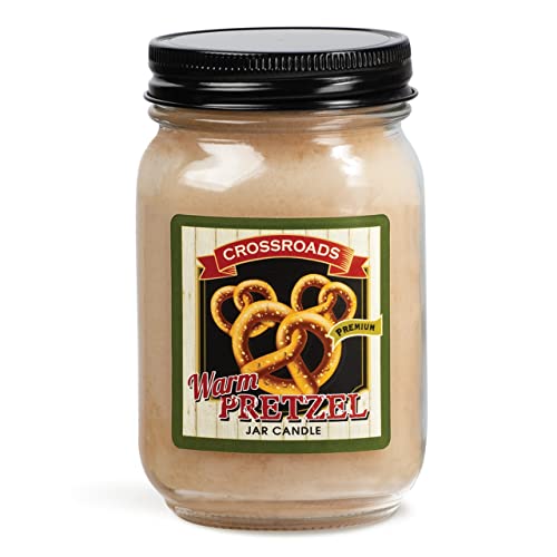 Crossroads Warm Pretzel, 12 oz, Pint Candle Jar