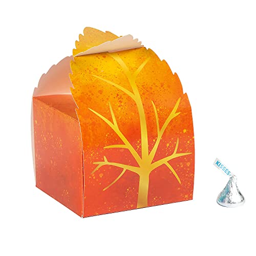 Fun Express Fall Leaf Favor Boxes - Party Supplies - 12 Pieces