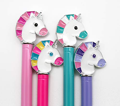 Snifty Enamel Charm Pen - Unicorn - Set of 4