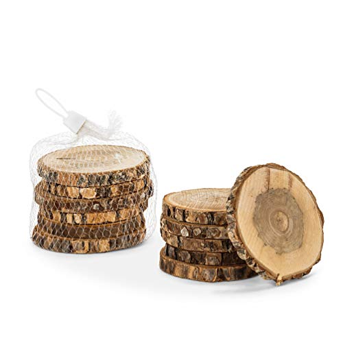 Abbott Collection Natural Bark Coasters Set of 6