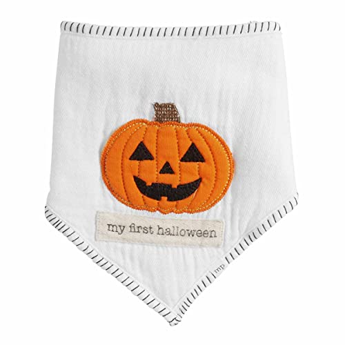 Mud Pie Boy's My First Halloween Bib, 7.75" x 9", White