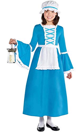 amscan 8401838 Blue Colonial Dress Costume Set - Large Size