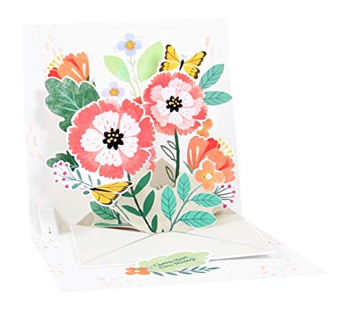 Up With Paper Pop-Up Treasures Greeting Card - Floral Envelope