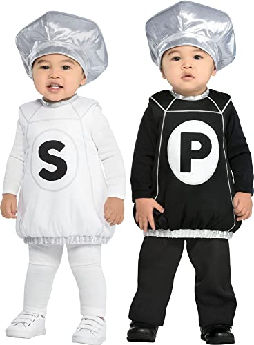 Amscan Baby Salt And Pepper Sweeties Costume | 0-6 mos. | 4 Pcs.