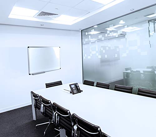 Floortex Viztex Porcelain Magnetic Dry Erase Board, 48"x36", Aluminum Frame (FCVPM4836A)