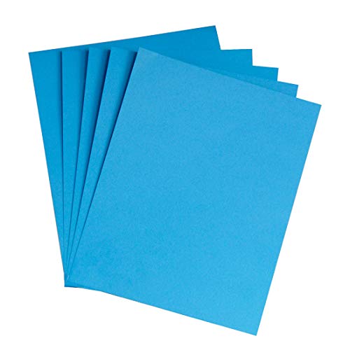 Hygloss Products Colored Cardstock¬† - Great for Arts, Crafts and More - Bright Colors - 8.5 x 11 Inch Size -¬† 65 lb. / 176 gsm Thickness - Light Blue - 48 Sheets
