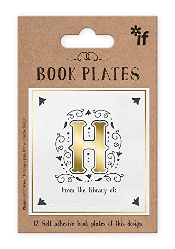 IF Letter Book Plates, Personalised - Letter H