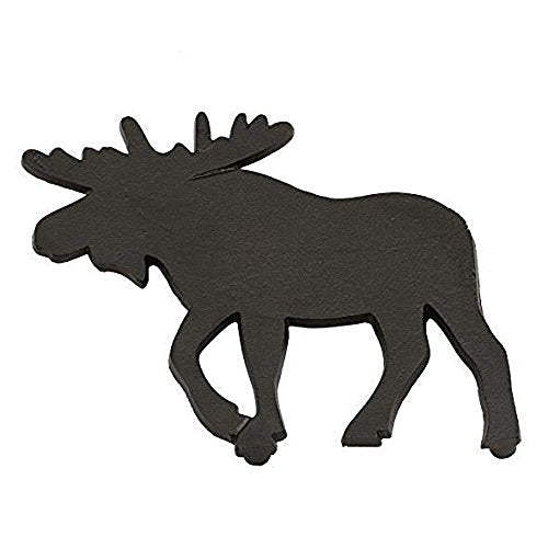 DII Design Moose Black Cast Iron Trivet, 8 x 8 Inch