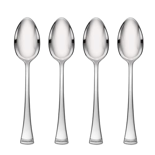 Lenox Portola Dinner Spoons, Set of 4, 0.49, Metallic