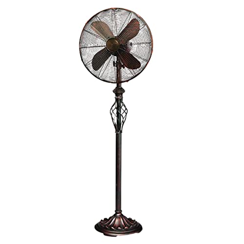 DecoBREEZE Pedestal Fan 3 Speed Oscillating Fan, 16 In, Prestige