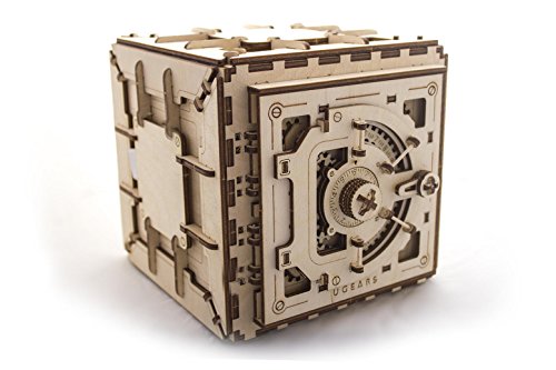 Ukidz Model Safe Kit | 3D Wooden Puzzle | DIY Mechanical Safe