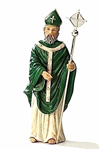 Roman Green Saint Patrick Patrons and Protectors Religious Figurine