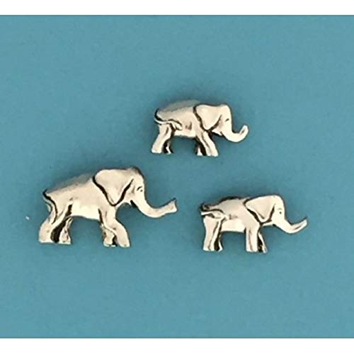 Basic Spirit MN-4 Elephant Miniature Set, 3 Pieces, 2-inch Height