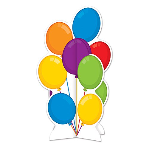 Beistle 3-D Balloons Centerpiece, 10.5", Multicolor