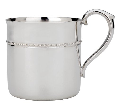 Reed & Barton Silver Plate Beaded Baby Cup