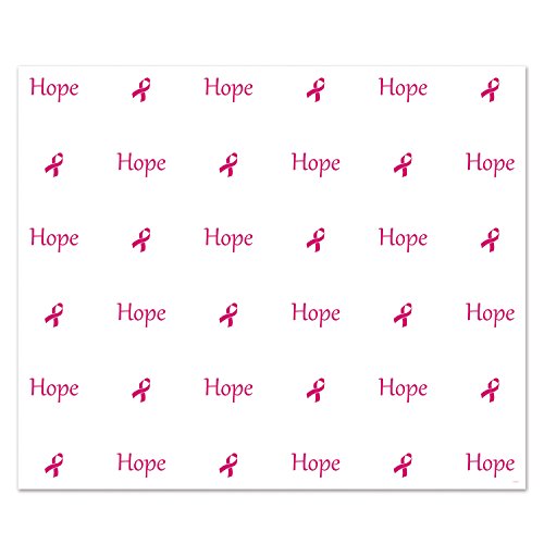 Beistle Ribbon Scene Setter-1 Pc 54757 Hope Insta-Mural, 5' x 6' Pink, Cerise/White