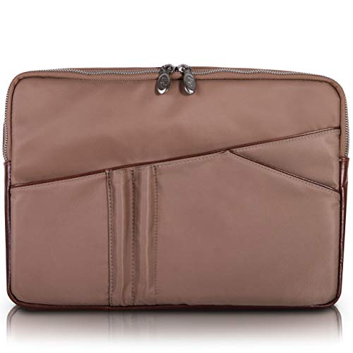 Laptop Sleeve, Nylon, 15" in, Khaki - Auburn | McKlein - 18324