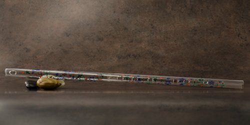 Hall Crystal Flutes 22205 - Offset Glass Flute in D - Taj Mahal