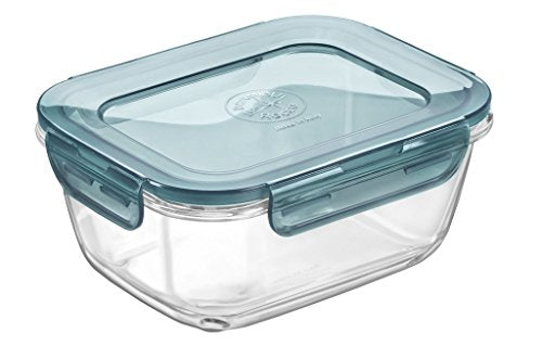 Bormioli Rocco Evolution Food Storage, 33.75 oz, Gray