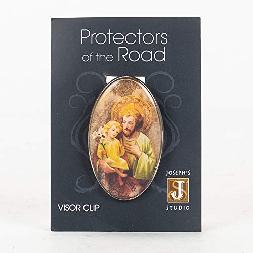 Roman Saint Joseph Visor Clip, 2 Inch Height