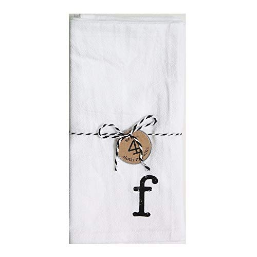 Mud Pie Initial Napkin Sets,20" x 20",F