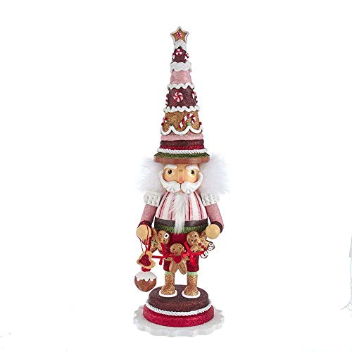 Kurt Adler Adler 17.5-Inch Hollywood Gingerbread Tree Hat Nutcracker, Multi