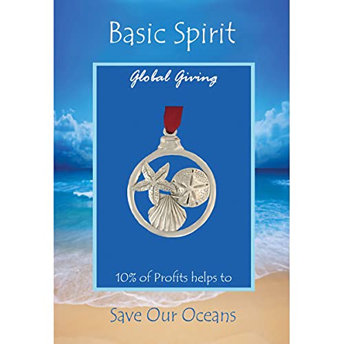 Basic Spirit Handcrafted Christmas Ornament - Shells in Ball - Home D‚àö¬©cor, for Tree Decoration