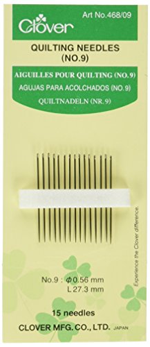 CLOVER Quilting Needles, No. 9