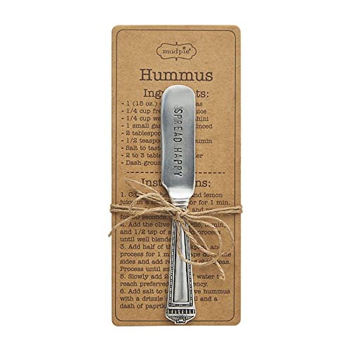 Mud Pie, Hummus Dip Spreader Set, 5 1/2-inch