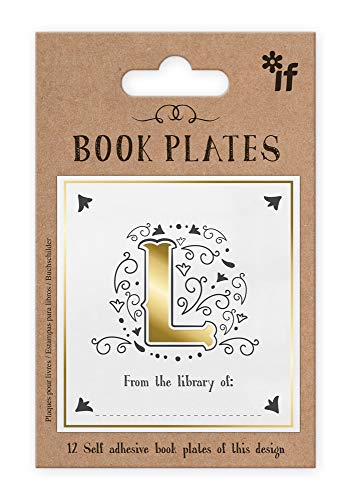 IF Letter Book Plates, Personalised - Letter L