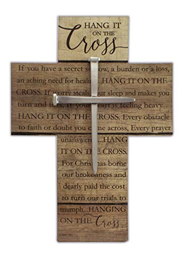 Cathedral Art (Abbey & CA Gift Wall Hang It On The Cross, One Size, Multicolored