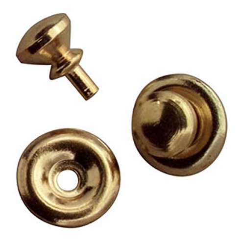 Aztec Imports Handley House Dollhouse Miniature Traditional Round Brass Door Knob