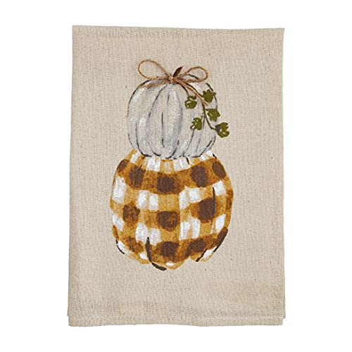Mud Pie Stacked Pumpkin Hand Towel, 21-inch