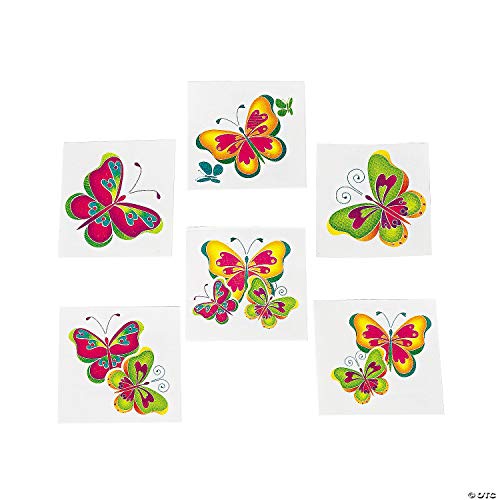 Fun Express Kids Temporary Butterfly Tattoos - 72