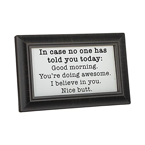 Carson 17247 Good Morning Framed Message Bar, 6-inch Width
