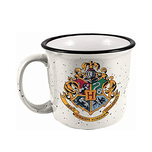 Spoontiques 21508 Hogwarts Crest Camper Mug, 14 ounces, White