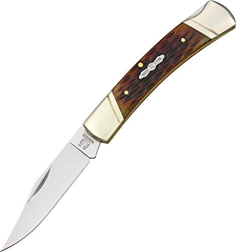 Blue Ridge Knives Rough Ryder Lockback Amber Bone