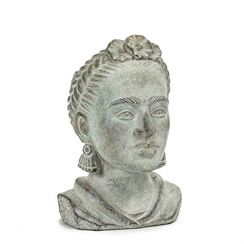Abbott Collection  27-KAHLO-201-LG Large Frida Head Planter, Grey