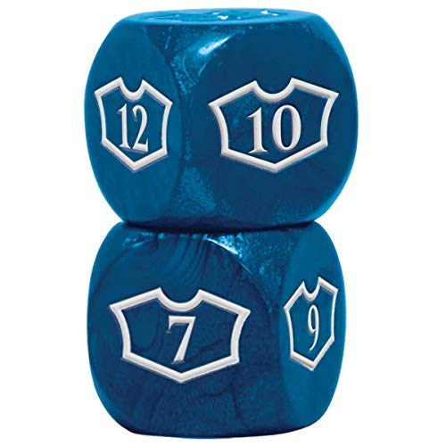 Ultra Pro Deluxe 22MM Island Loyalty Dice Set with 7-12 for Magic: The Gathering