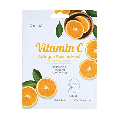 Cala Vitamin-c essence facial mask sheets 5 count, 5 Count