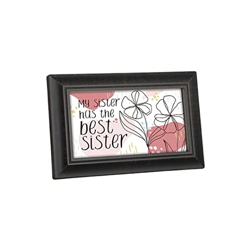 Carson Home Message Bar Framed, 6-inch Length, Small (Best Sister)