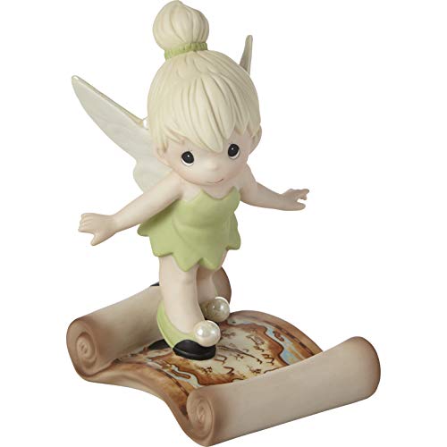 Precious Moments 202035 Disney Tinker Bell Faith, Trust, and Pixie Dust Bisque Porcelain Figurine, One Size, Multicolored