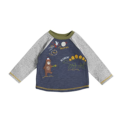 Mud Pie Bear And Dino Camping Long Sleeve Tee, large