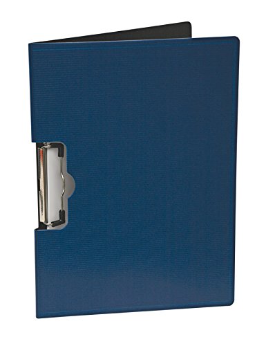 Baumgartens 61643 Portfolio Clipboard with Low-Profile Clip, 1/2" Capacity, 11 x 8 1/2, Blue (BAU61643)