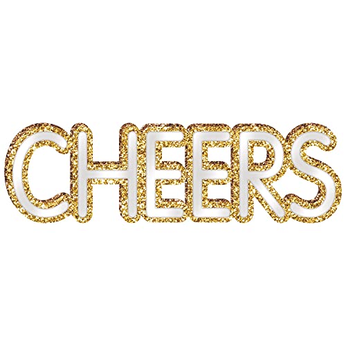 amscan Cheers Standing Mirror - 4 1/2" x 15 1/2" | Gold | 1 Pc.